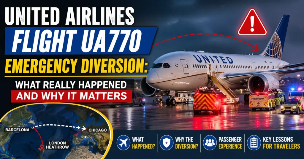 United Airlines Flight UA770 Emergency Diversion